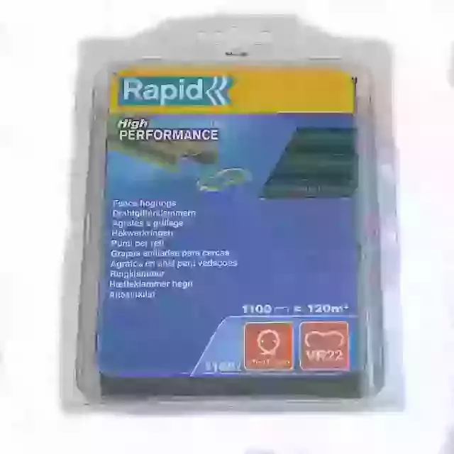 Rapid Hog Rings VR22 Box of 1100. Select Plastic or Galvanized